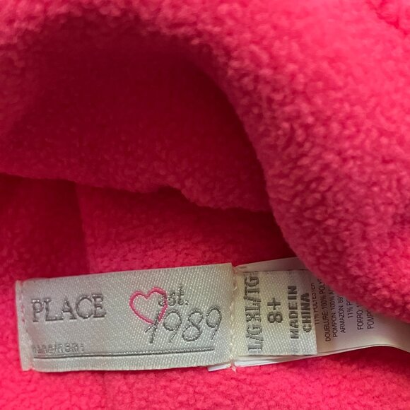 L/XL The Children's Place Fleece Lined Knit Pom-Pom Winter Hat - Picture 3 of 4